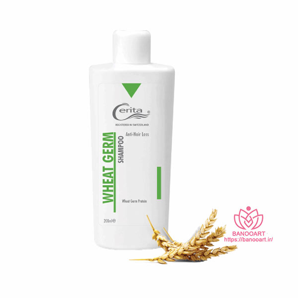 شامپو تقویت کننده و ضد ریزش جوانه گندم سریتا مدل Wheat Gream حجم 200 میلی لیتر