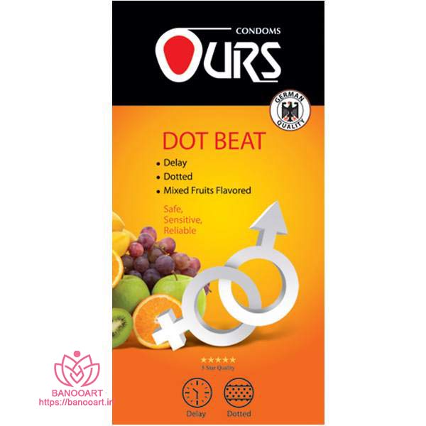 کاندوم تاخیری اورز مدل Dot Beat بسته 12 عددی