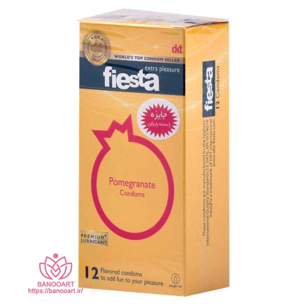 کاندوم انار تنگ کننده واژن فیستا مدل Pomegranate بسته 12 عددی
