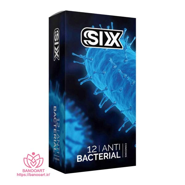 کاندوم سیکس مدل Anti Bacterial بسته 12 عددی